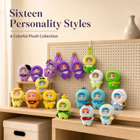 Porte-clés en peluche MBTI, série des seize types de personnalité, poupée à visage en vinyle, pendentif de sac à dos, figurine mignonne, jouet en peluche