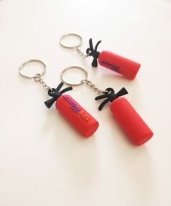 พวงกุญแจยางรูปถังดับเพลิง 3 มิติ พวงกุญแจแบบนิ่ม พีวีซี  พร้อมโลโก้สั่งทำได้ - Product Image 5