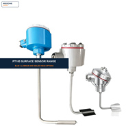 Sonde de température PT100 RTD haute précision avec connexion filetée fixe - Plage -200°C à 500°C - Tube de protection en acier inoxydable SS304/SS316 pour réservoir et tuyau