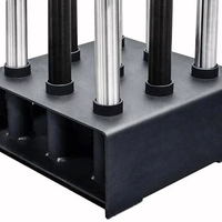 Support de sol vertical en acier robuste pour barres d'haltères olympiques de 2 pouces, capacité 9 barres