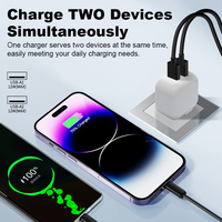 Chargeur rapide pour téléphone portable double USB direct d'usine pour iPhone Android Chargeur rapide pour téléphone portable USB