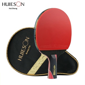 <span class=keywords><strong>Raquette</strong></span> <span class=keywords><strong>de</strong></span> <span class=keywords><strong>tennis</strong></span> <span class=keywords><strong>de</strong></span> <span class=keywords><strong>table</strong></span> Huisheng 5 étoiles, qualité professionnelle, poignée droite horizontale, fibre <span class=keywords><strong>de</strong></span> carbone, manches longs/courts - Product Image 4