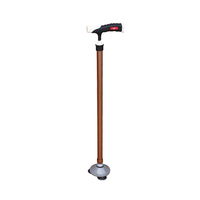 Petit bâton de marche pliable à quatre pattes avec lumières LED