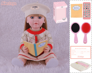 Poupée Reborn FiveStar de 56 cm en Vinyle et Caoutchouc, Jouet de Mode Réaliste pour Enfants, Idéale pour Lire des Histoires - Product Image 2