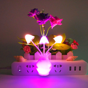 Veilleuse LED à capteur de crépuscule 0.5W Lampe à économie d'énergie Rose <span class=keywords><strong>Fleur</strong></span> Champignon <span class=keywords><strong>Design</strong></span> Minimaliste Style Plug-in pour Chambre à coucher - Product Image 6