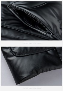 Chaqueta de invierno impermeable para hombre, chaqueta acolchada de lana con cuello levantado, Abrigo acolchado de invierno OEM - Product Image 6