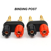 1Pcs KCT DIY OEM Home Car Stereo Screw Binding Post Speaker Amplifier Terminal 4MM audio Banana Jack terminal