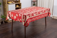 Nappe en polyester imperméable en gros, nappe gaufrée or ou argent, nappe épaisse en plastique