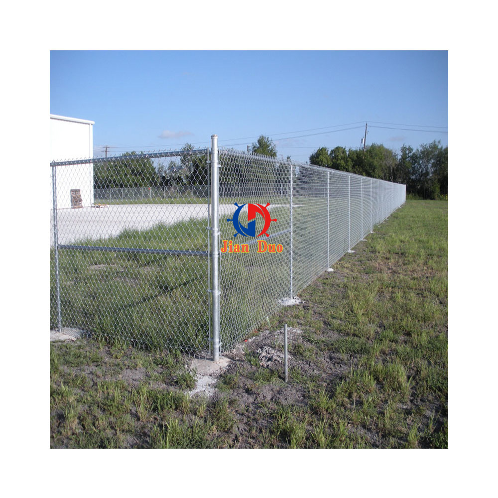 2m Chain Link Fencing - Galvanized Steel Mesh Roll