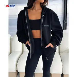 2024 Phụ Nữ Của Quần Áo Chất Lượng Cao Tracksuit XL Kích Thước Dệt Kim Yoga Bộ Trang Phục Tùy Chỉnh Thể Thao 3 Mảnh Jogger Set Cho Phụ Nữ