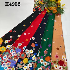 Henry Fabric Factory <span class=keywords><strong>Mango</strong></span> Series Poliéster Planta de dos extremos Crisantemo Impreso Tela para vestido - Product Image 1
