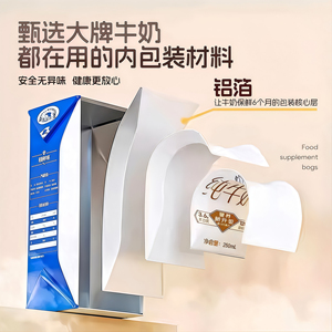 Aluminum Foil Food Storage Bags Rectangle Zipper Reusable Freezer Bag For <b>Refrigerator</b> Freshness Locking Self Sealing - Product Image 4