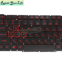 Clavier rétroéclairé russe RU pour ordinateur portable Acer Nitro 5 7 AN515-54 43 44 AN517-51 52 AN715-51 PH317-53 PH315-52, touches rouges
