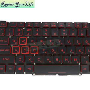 Ru คีย์บอร์ดเรืองแสงสำหรับแล็ปท็อปรัสเซียสำหรับ ACER Nitro 5 7 AN515-54 43 44 <span class=keywords><strong>AN517</strong></span>-51 <span class=keywords><strong>52</strong></span> AN715-51 PH317-53 PH315-<span class=keywords><strong>52</strong></span>แป้นพิมพ์สีแดง - Product Image 5