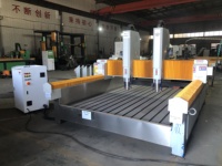 Machine de gravure sur pierre JK-2030 à double tête, moteur servo, haute qualité, longueur de coupe maximale 3000 mm, granit, marbre, AC380V 5.5kw