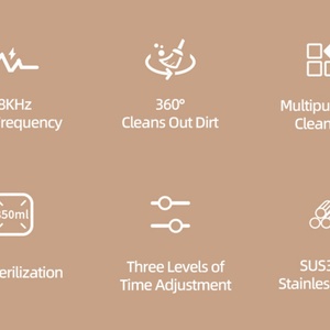 Household Ultrasonic Jewelry Glasses Denture Braces Cleaner Machine Portable Professional Ultrasonic Cleaner With <b>Uv</b> <b>Lighting</b> - Product Image 5