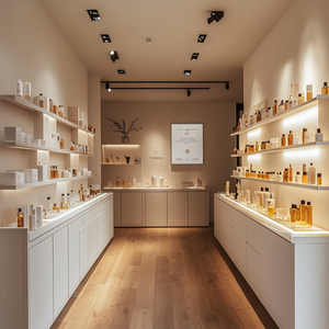 Pequeña Barra de perfume Kiosk Booth Design Modern Perfume Store Decoración interior Tienda minorista Accesorios para exhibición de perfume - Product Image 6