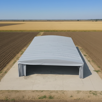 Tente de stockage en PVC imperméable et ignifuge à une seule couche, avec structure en acier galvanisé, pour l'élevage, les sports et les expositions