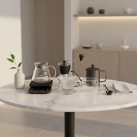 Ensemble de voyage pour café sur mesure fabriqué en Chine, comprenant une bouilloire à café manuelle, un moulin à café manuel et des outils pour la préparation du café