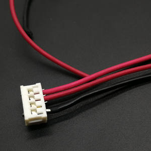 2-poliger schwarzer Sicherungs stecker aus Nylon 66-Material und weißes 2x7-poliges Gehäuse 1007-Kabelbaumkabel - Product Image 5