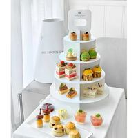 Boîte d'emballage en papier personnalisée pour desserts et pâtisseries à emporter : thé de l'après-midi, beignets, gâteaux, cupcakes, tartes, macarons, crêpes