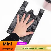 Mini sacs poubelles noirs en plastique pour œufs, riz, bureau, voiture, cuisine, usage agricole - Sacs jetables pour ramassage de déjections de chats et de chiens