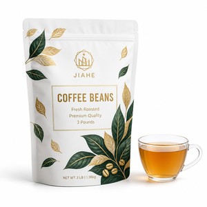 JIAHE - Bolsas Doypack Personalizadas para Alimentos, Reutilizables, de PET, para 3 Libras de Granos de Café, Té, Leche, Ensaladas, Venta al por Mayor - Product Image 1