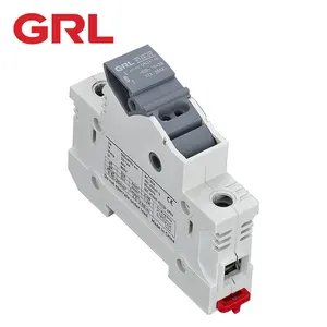 GRL Porte-fusible RT18-32X AC Boîte de base pour fusibles 10x38MM 500V Fast Blow Ceramic RO15 RT18 DIN Rail Mounn porte-fusible simple