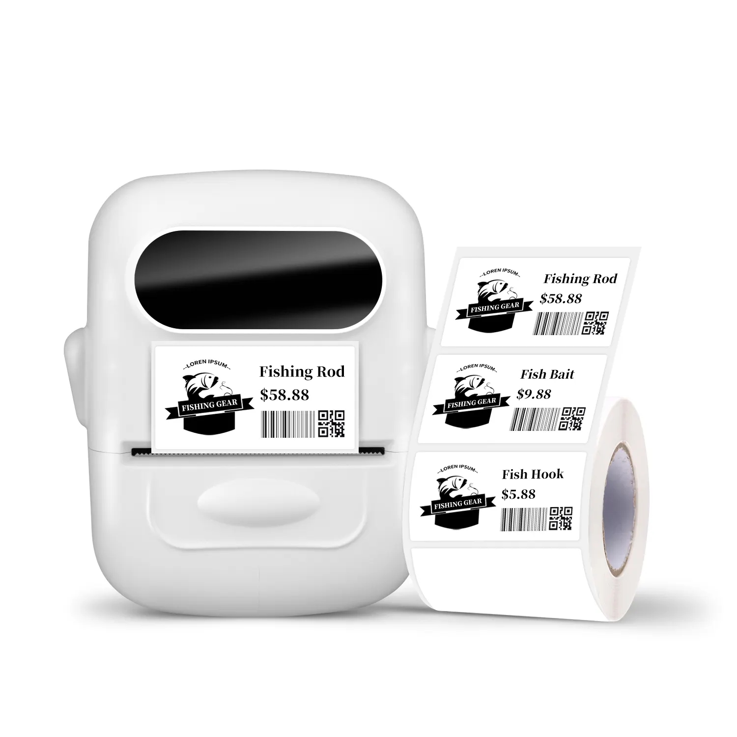 Printer Label Serba Guna Terhubung dengan Mesin Label Harga Printer Label Printer Barcode Ponsel