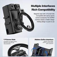 Support magnétique multifonctionnel en métal pour Pocket3/4/4P, montage et démontage rapides, force magnétique super puissante