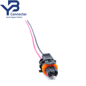 Connecteur femelle étanche <span class=keywords><strong>2</strong></span> broches pour injecteur diesel automobile 1928404072 avec câble de raccordement - Product Image 5