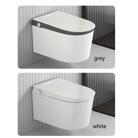 En gros, WC intelligent monobloc mural avec siège chauffant et fonction bidet automatique