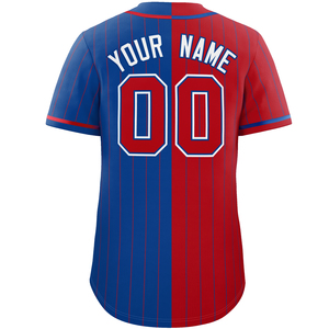 Vêtements de sport de baseball à rayures pour adultes Impression personnalisée Logo pour adultes Nom et numéro Maillot de baseball respirant Vente en gros d'usine - Product Image 4