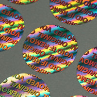 Étiquette holographique VOID anti-contrefaçon personnalisée, adhésive, étanche, inviolable, pour emballage