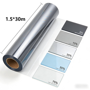 Película <span class=keywords><strong>de</strong></span> Vinilo para Ventanas <span class=keywords><strong>de</strong></span> Edificios y Casas con Aislamiento Térmico y Rechazo <span class=keywords><strong>de</strong></span> Rayos UV, Película Decorativa <span class=keywords><strong>de</strong></span> Visión Unidireccional para Ventanas - Product Image 1