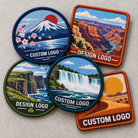 Patchs brodés APEX personnalisés avec logo et motif de marque, haute densité 3D, thermocollants ou à coudre, patchs brodés de designer d'usine