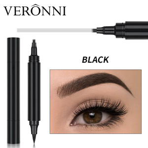 Lápiz de Cejas <span class=keywords><strong>Microblading</strong></span> Natural a Prueba de Agua VERONNI con Punta en Forma de Horquilla, Delineador Líquido Mineral Negro, Fácil de Usar para Todo Tipo de Maquillaje - Product Image 6
