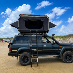 Virgin Wing Factory Price All-Season Car Rooftop <b>Tent</b> LED Light Ladder <b>Waterproof</b> Oxford Fabric Aluminum Hard Double Aluminum Ha - Product Image 2