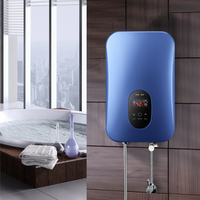 Pemanas Air Listrik Instan Digital Kontrol Digital Efisiensi Tinggi Seri Baru 220V 4.5KW untuk Kamar Mandi Hotel