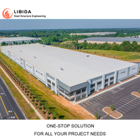 Grande remise usine préfabriquée bâtiment d'industrie de la structure en acier entrepôt préfabriqué à ossature métallique