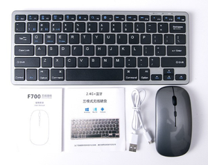 <strong>Wireless</strong> BT Mini <strong>Keyboard</strong> and Mouse Set Gaming <strong>Keyboard</strong> for PC Gamer Laptop Tablet Computer Android Rechargeable <strong>Keyboard</strong> - Product Image 2