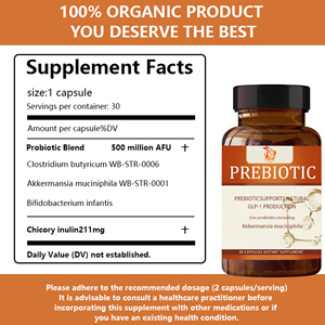 OEM Private Label Perbiotic Capsules with Probiotic <b>Blend</b> Support Healthy Digestive Promote Healthy Metabolism Capsules - Product Image 3
