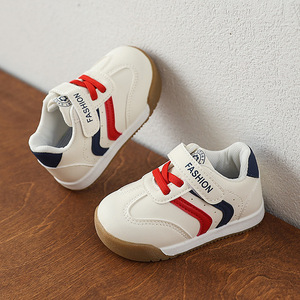 Nouveau printemps automne enfants chaussures de Sport respirant à semelle souple en cuir baskets pour garçons antidérapant chaussures de sport décontractées pour filles bébé - Product Image 1