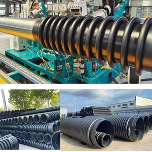 Vật Liệu Mới Đường Kính Lớn Ống HDPE <span class=keywords><strong>PE</strong></span> Nước Nhựa Ống Thoát Nước Ống HDPE Carat Sóng Ống - Product Image 2