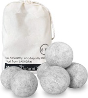 Produits tendance 2026 Nouveautés Best-seller Boules de séchage pour le linge Boule de lavage Biologique Nouvelle XL Pure 6 Pack Laine de Nouvelle-Zélande Laine de mouton