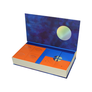 Coffrets Cadeaux Magnétiques Modernes de Luxe Personnalisés pour Gâteaux de Lune avec Embossage, Emballage Rigide <span class=keywords><strong>en</strong></span> Carton <span class=keywords><strong>en</strong></span> Forme de <span class=keywords><strong>Livre</strong></span>, Lamination Mate - Product Image 5