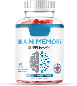 Gomas de cérebro de marca própria por atacado para memória e suporte de concentração Gomas de memória cerebral com OEM/ODM