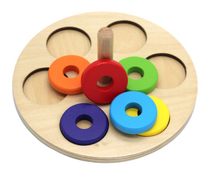 Set di giocattoli Montessori in legno per bambini che imparano i blocchi di riconoscimento del colore per i <span class=keywords><strong>regali</strong></span> delle ragazze dei ragazzi di <span class=keywords><strong>1</strong></span> 2 3 anni - Product Image 5