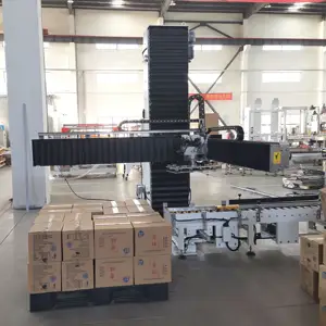 Shuhe Automatic Column Type Single Column Robot Palletizer And Beverage Filled Can Palletizer Machine Robot Palletizer