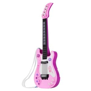 Bambini piccola chitarra con luci ritmiche e suoni divertenti strumenti musicali educativi chitarra elettrica giocattolo per bambini - Product Image 1